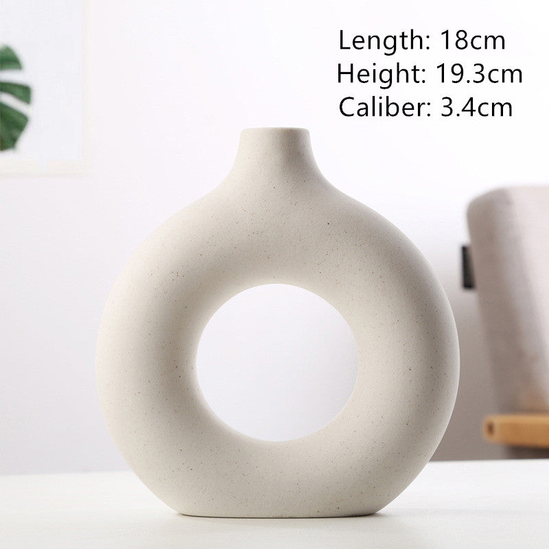 Biscuit Vase Frosted Particle Flower Arranging Device