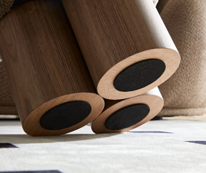 Mono Wooden Curved Ottoman Mushroom Stool