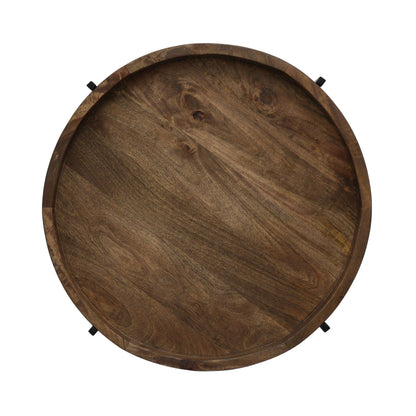 Industrial Round Side Table For Living Room and Lounge