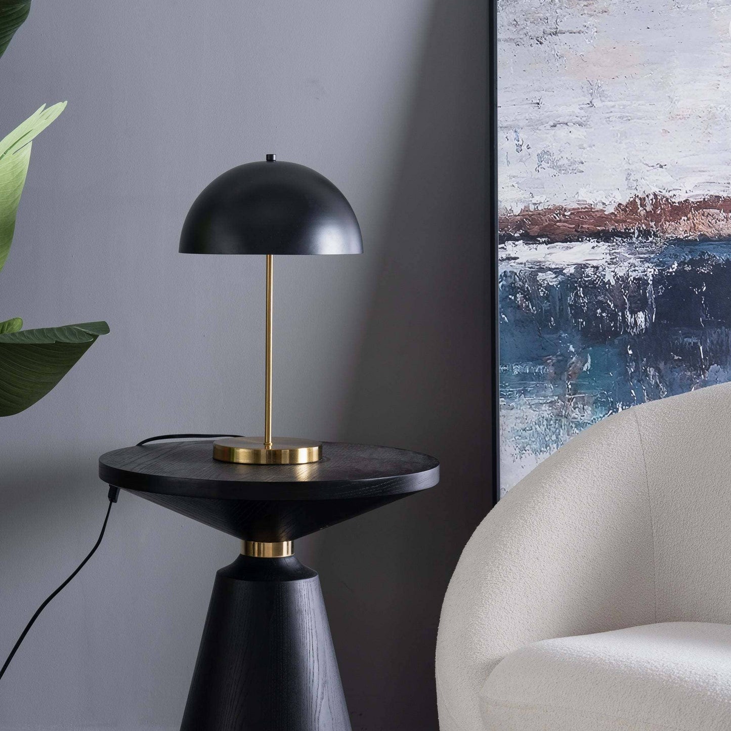 Nordic Table Lamp, Black and White, Minimalist