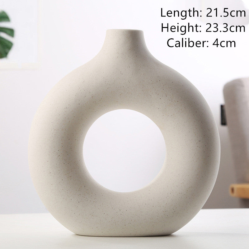 Biscuit Vase Frosted Particle Flower Arranging Device