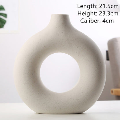 Biscuit Vase Frosted Particle Flower Arranging Device