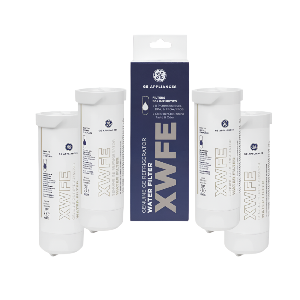 GE XWFE Refrigerator Water Filter – Reduces Lead, Sulfur & 50+ Impurities | 6-Month Replacement