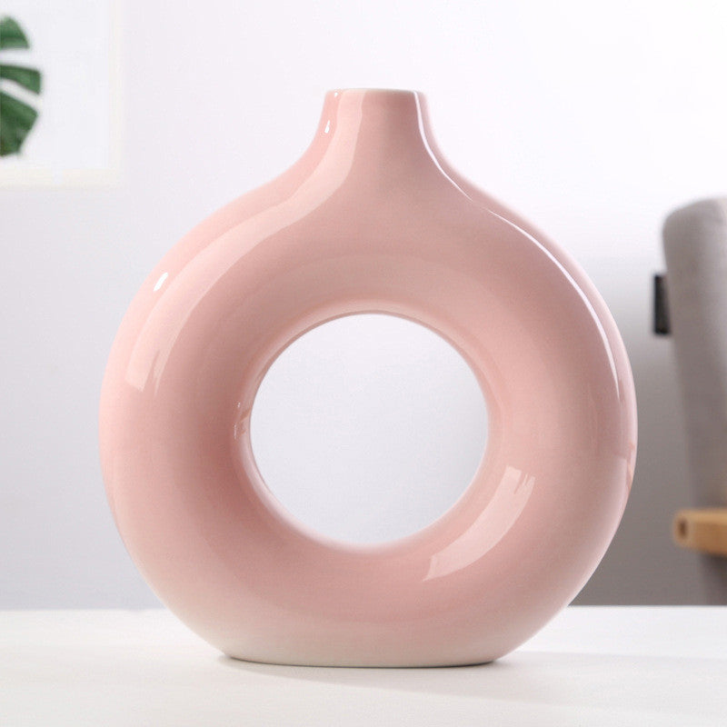 Biscuit Vase Frosted Particle Flower Arranging Device