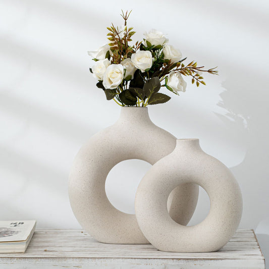 Biscuit Vase Frosted Particle Flower Arranging Device