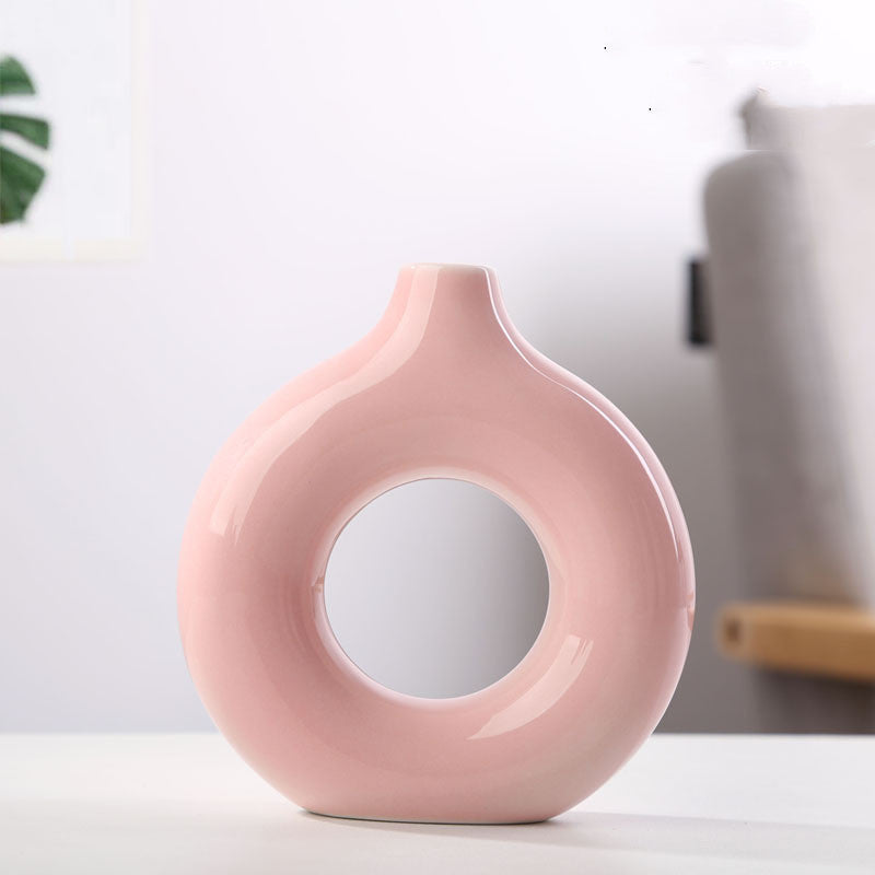 Biscuit Vase Frosted Particle Flower Arranging Device