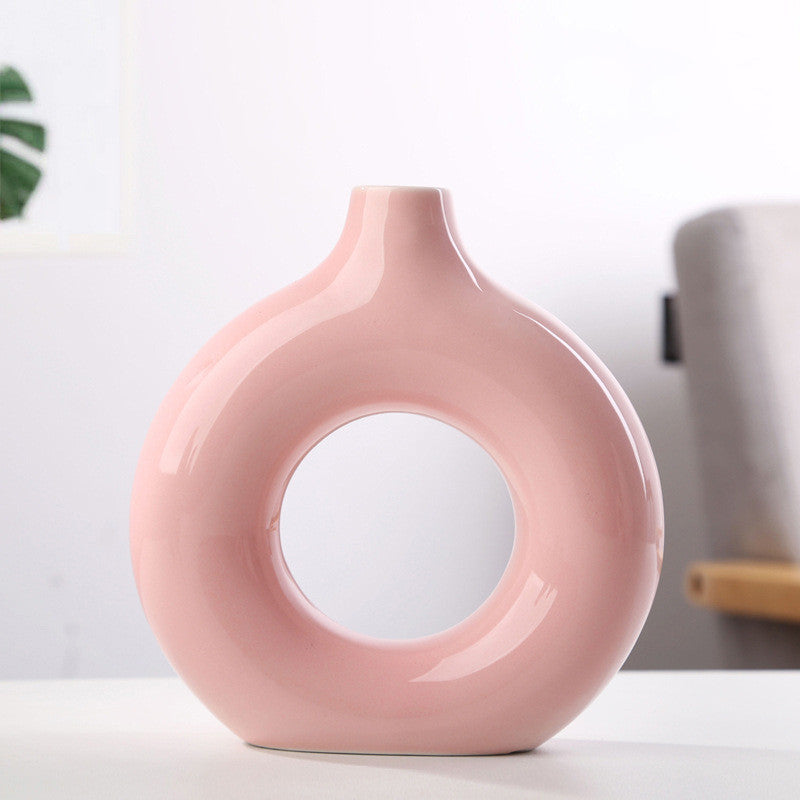 Biscuit Vase Frosted Particle Flower Arranging Device